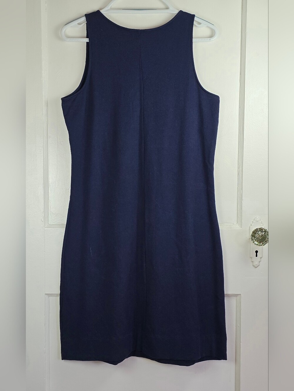 Lily Pulitzer Navy Blue Knit Sleeveless Dress L - Picture 4 of 8